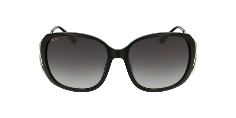 Gafas de sol mujer ROSALES negro/doradovista de frente Gafas de sol mujer ROSALES negro/doradovista de frente