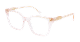 GAFAS GRADUADAS mujer CARACTÈRES FIL D'OR EFFRONTÉE rosa - vista de frente