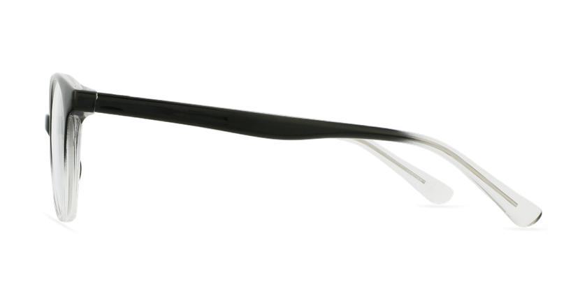 GAFAS GRADUADAS niños RZERO25 negro/blanco - vista de frente
