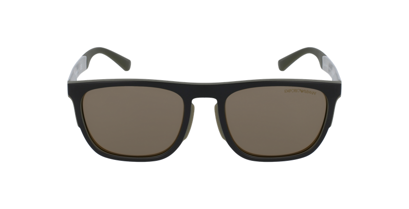 GAFAS DE SOL hombre 0EA4114 negro/verde - vista de frente