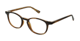 GAFAS GRADUADAS niños RZERO22 marrón/marrón marmoleado - vista de frente