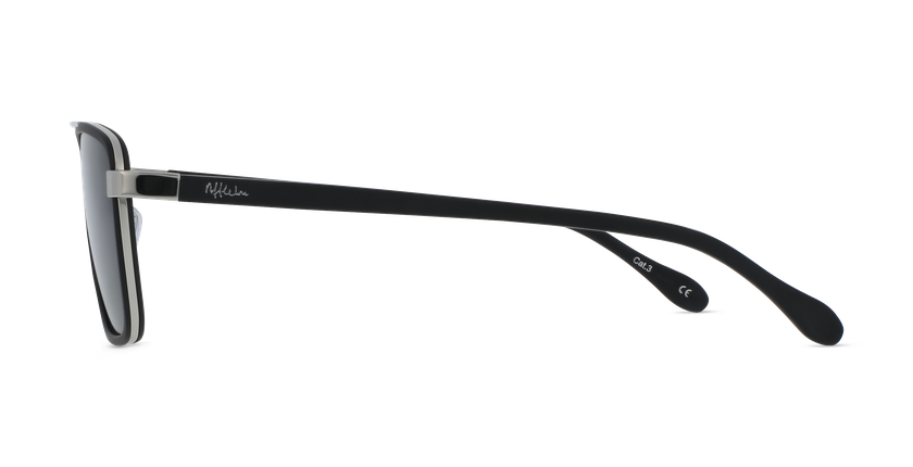GAFAS DE SOL hombre MARCELLO negro/plateado - vista de frente