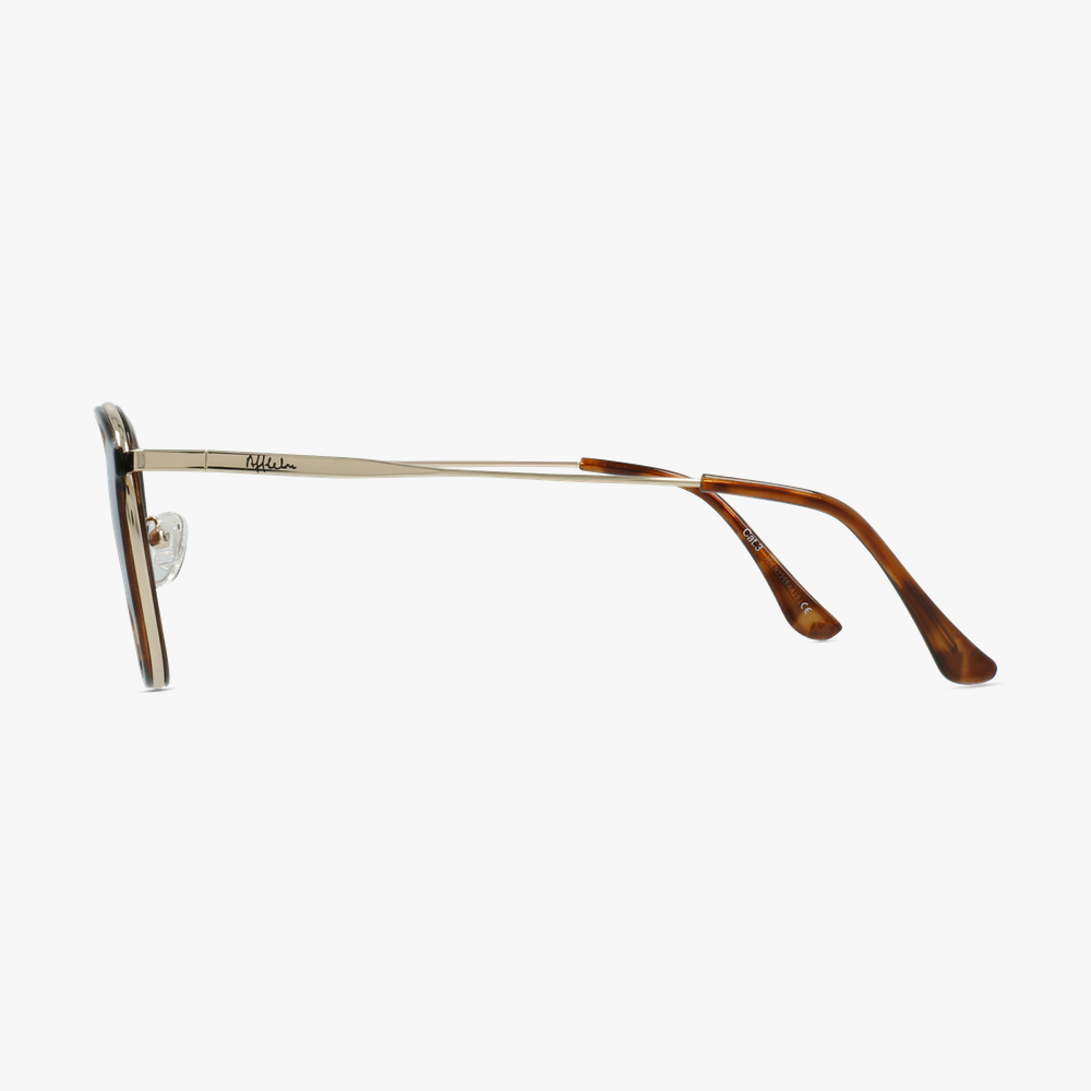 GAFAS DE SOL mujer AVILES carey/dorado - vista de lado