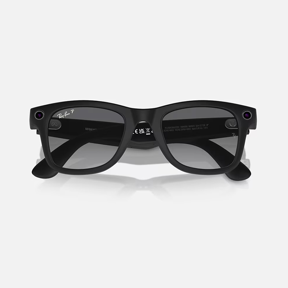 GAFAS DE SOL Meta Wayfarer Polarizado negro - vista de frente