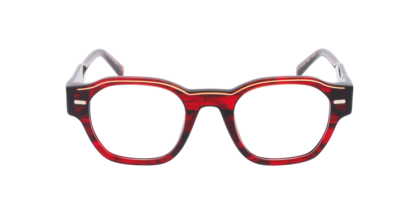 GAFAS GRADUADAS mujer CARACTÈRES FIL D'OR AUTHENTIQUE rojo - vista de frente