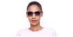 GAFAS DE SOL mujer KAREN morado/azul - vista de frente