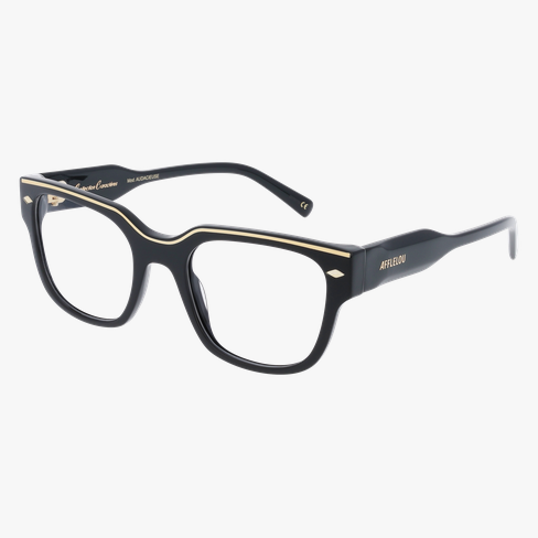 GAFAS GRADUADAS mujer CARACTÈRES FIL D'OR AUDACIEUSE negro/dorado
