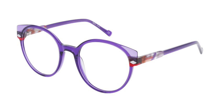 GAFAS GRADUADAS mujer MAGIC281 morado/rosa - vista de frente