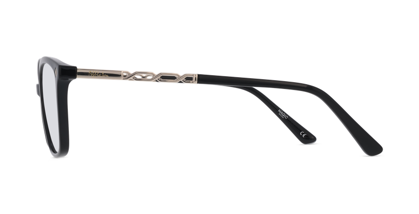 GAFAS GRADUADAS mujer MAGIC255 negro/dorado - vista de frente