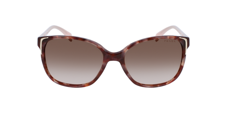 Gafas de sol mujer 0PR 01OS marrón/rosavista de frente Gafas de sol mujer 0PR 01OS marrón/rosavista de frente