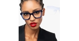 GAFAS GRADUADAS mujer CARACTÈRES MYSTÉRIEUSE azul/morado - vista de frente