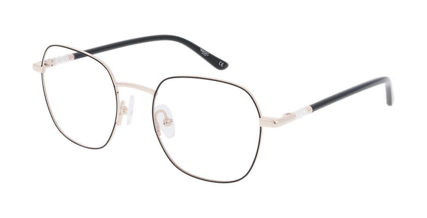 GAFAS GRADUADAS mujer MAGIC319 negro/dorado - vista de frente