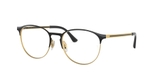 GAFAS GRADUADAS 0RX6375 negro/dorado - vista de frente