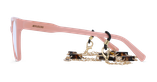 GAFAS GRADUADAS mujer CARACTÈRES EFFRONTÉE rosa/dorado - vista de frente