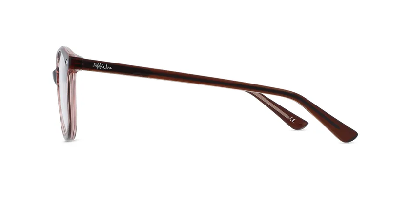 GAFAS GRADUADAS niños MAGIC BLANCA marrón/rosa - vista de frente