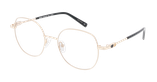 GAFAS GRADUADAS mujer LOELIE dorado/negro - vista de frente