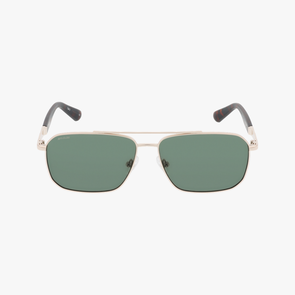 GAFAS DE SOL hombre TAVIO dorado - vista de frente