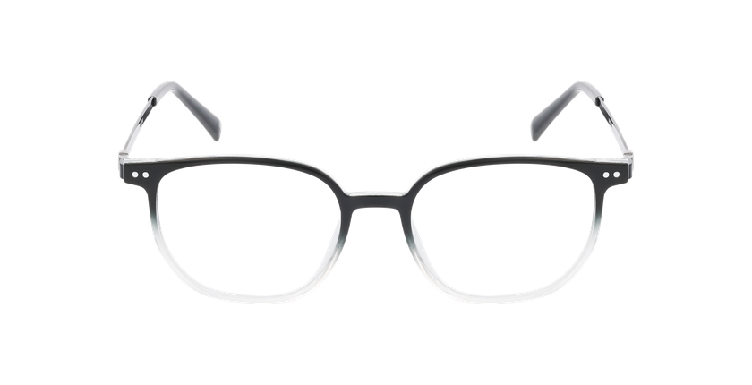 GAFAS GRADUADAS hombre DARIUS negro - barra metálica/cristal - vista de frente