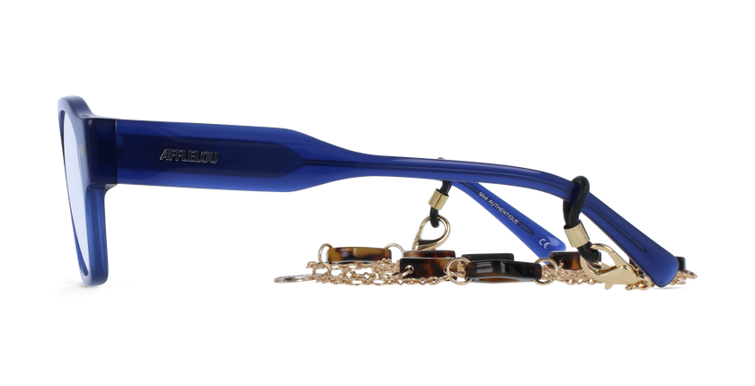 GAFAS GRADUADAS mujer CARACTÈRES AUTHENTIQUE azul/morado - vista de frente