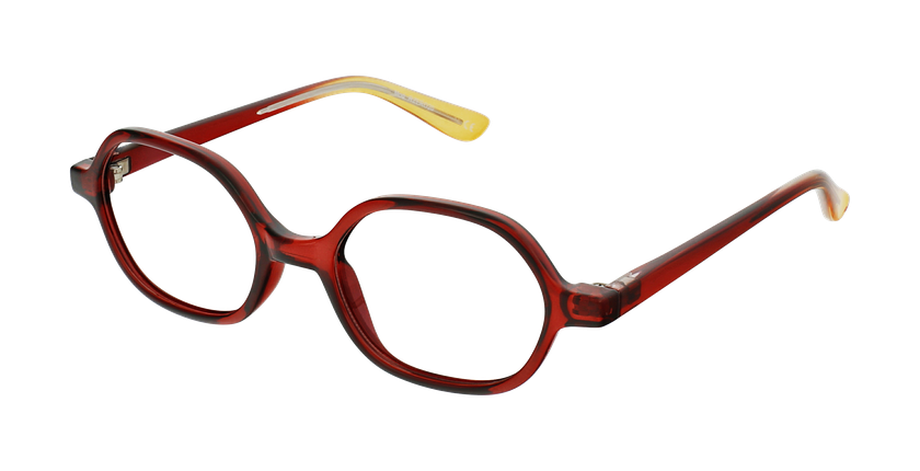 GAFAS GRADUADAS niños RZERO20 rojo - vista de frente