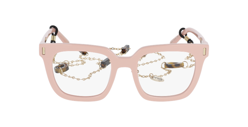 GAFAS GRADUADAS mujer CARACTÈRES RÊVEUSE rosa/dorado - vista de frente
