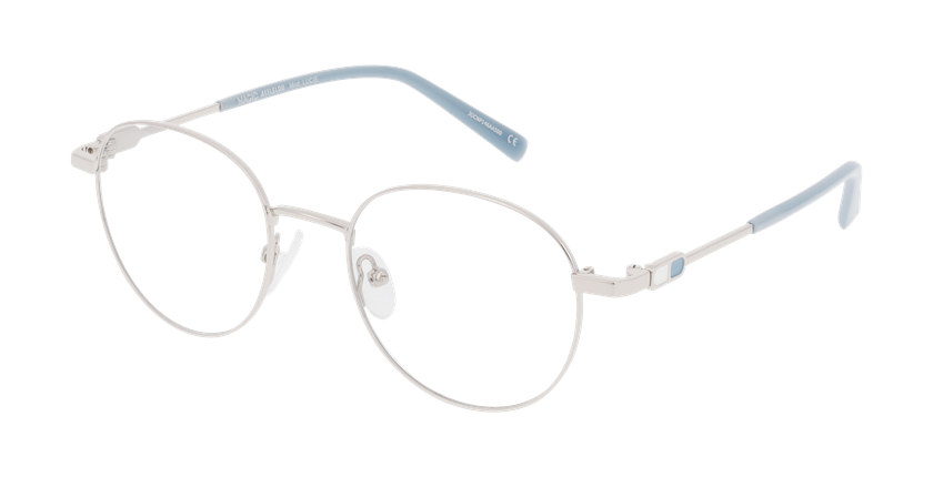 GAFAS GRADUADAS mujer LUCIE plateado/azul - vista de frente