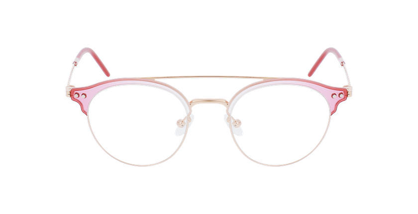 GAFAS GRADUADAS mujer MAGIC 199 rosa/dorado - vista de frente