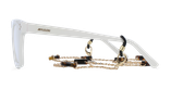 GAFAS GRADUADAS mujer CARACTÈRES MYSTÉRIEUSE blanco - vista de frente