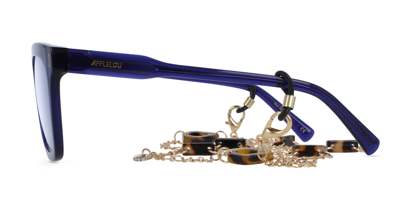 GAFAS GRADUADAS mujer CARACTÈRES RÊVEUSE azul - vista de frente