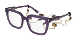 GAFAS GRADUADAS mujer CARACTÈRES RÊVEUSE morado - vista de frente
