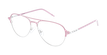 GAFAS GRADUADAS MAGIC 101 rosa/plateado - vista de frente