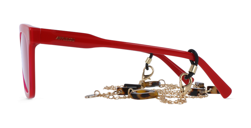 GAFAS GRADUADAS mujer CARACTÈRES RÊVEUSE rojo - vista de frente