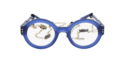 GAFAS GRADUADAS mujer PERSPICACE azul/morado vista de frente