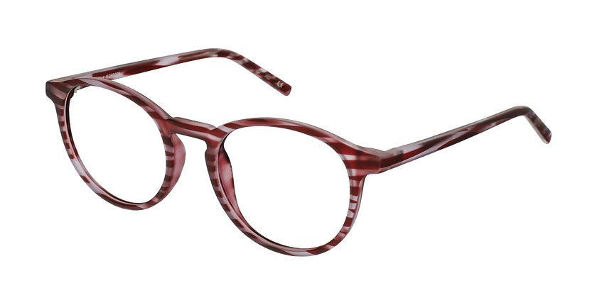 GAFAS GRADUADAS niños RZERO26 rojo marmoleado - vista de frente