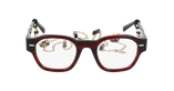 GAFAS GRADUADAS mujer CARACTÈRES AUTHENTIQUE rojo marmoleado - vista de frente
