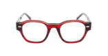 GAFAS GRADUADAS mujer CARACTÈRES FIL D'OR AUTHENTIQUE rojo - vista de frente