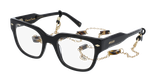 GAFAS GRADUADAS mujer AUDACIEUSE negro - vista de frente