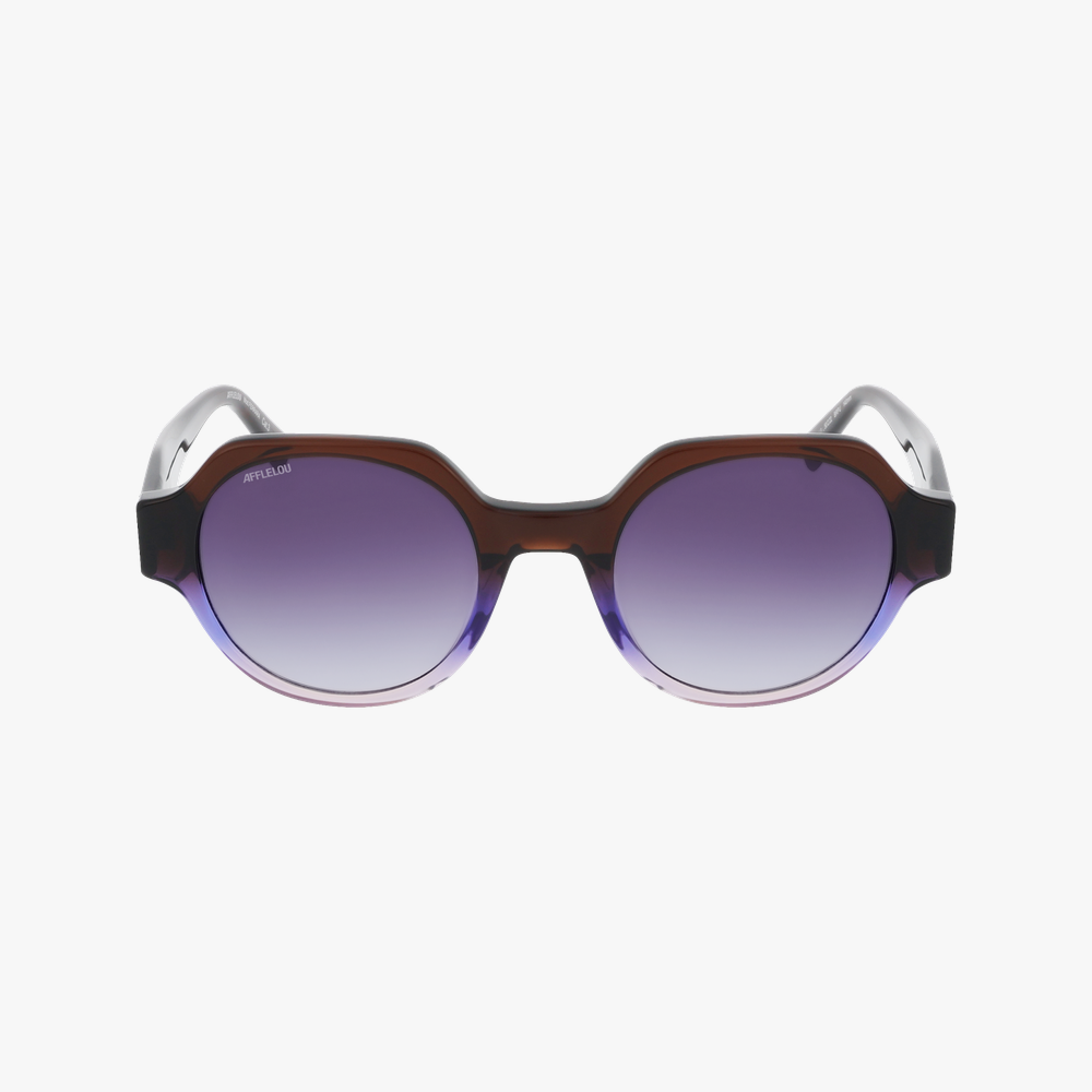 GAFAS DE SOL mujer FERRARA marrón/morado - vista de frente