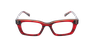 GAFAS GRADUADAS mujer CARACTÈRES FIL D'OR CRÉATIVE rojo