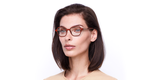 GAFAS GRADUADAS mujer MAGIC 196 rojo - vista de frente