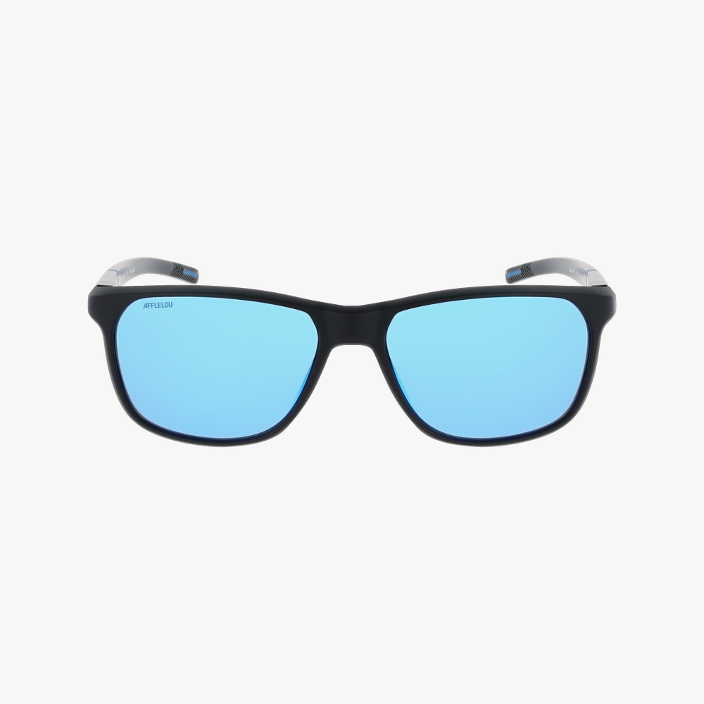 GAFAS DE SOL hombre JAXON POLARIZED negro/azul - vista de frente