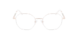 GAFAS GRADUADAS mujer MAGIC194 blanco/dorado - vista de frente