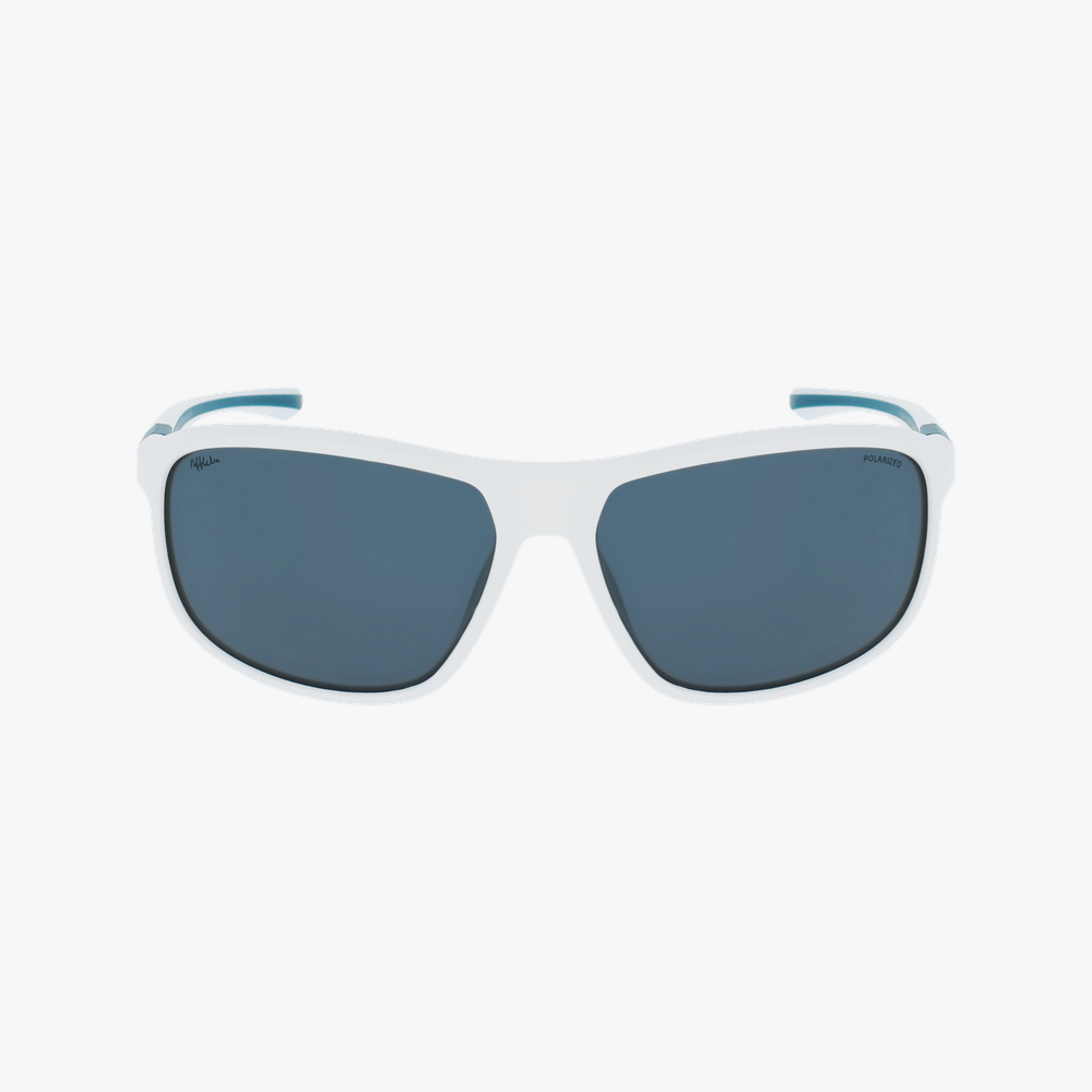GAFAS DE SOL MITCH POLARIZED blanco/verde - vista de frente