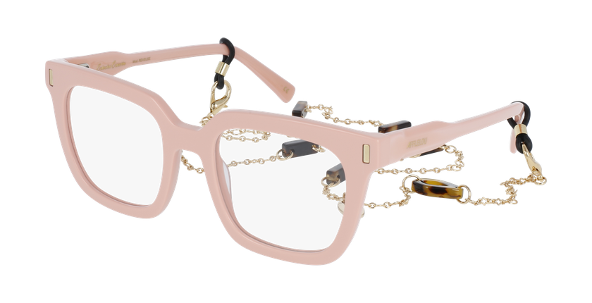 GAFAS GRADUADAS mujer CARACTÈRES RÊVEUSE rosa/dorado - vista de frente