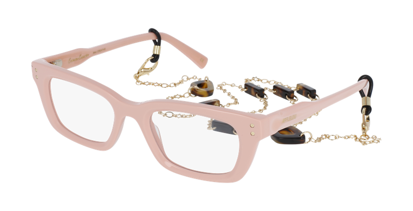 GAFAS GRADUADAS mujer CARACTÈRES CRÉATIVE rosa/dorado - vista de frente