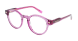 GAFAS GRADUADAS mujer CARACTÈRES DISCRÈTE rosa - vista de frente