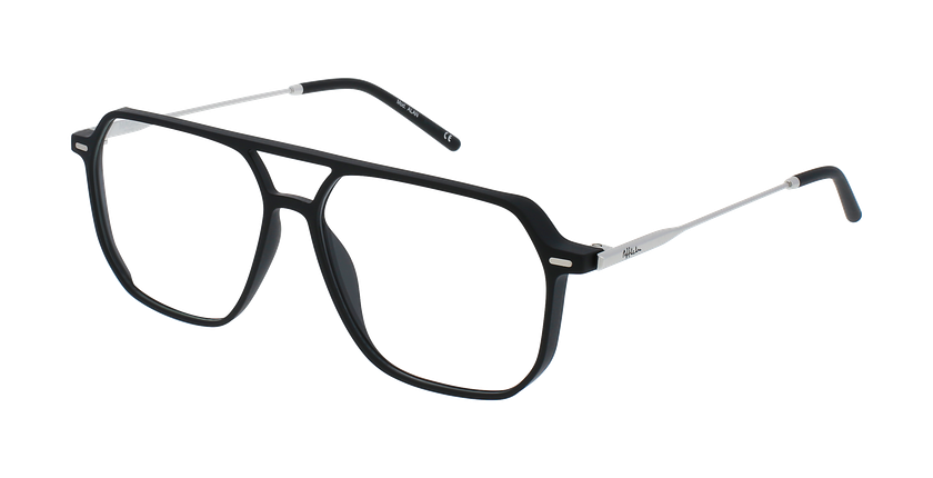GAFAS GRADUADAS hombre ALAN negro/plateado - vista de frente
