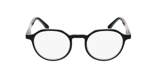 GAFAS GRADUADAS niños MAGIC 77 negro/rosa vista de frente