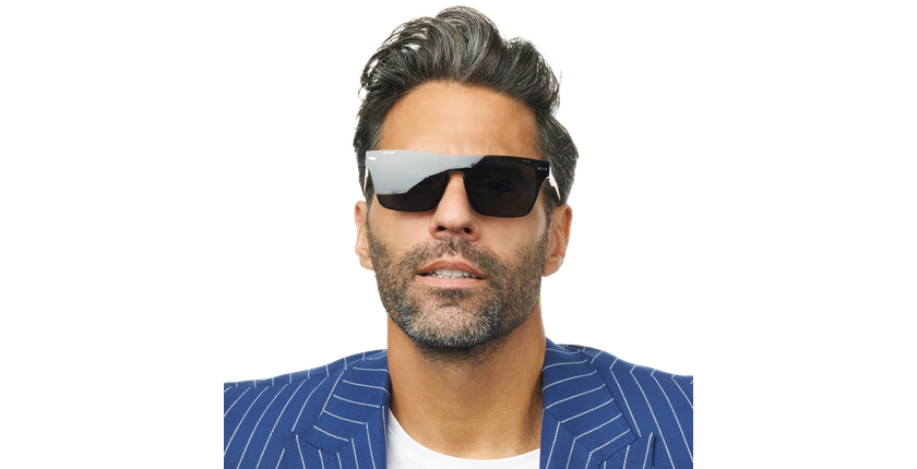 GAFAS GRADUADAS hombre CARACTÈRES CURIEUX gris/verde - vista de frente