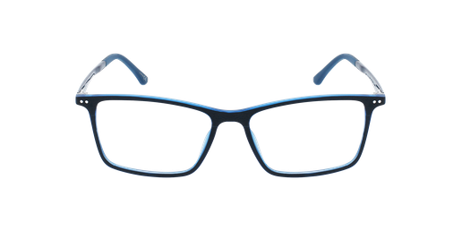 GAFAS GRADUADAS hombre MAGIC 126 CARBONE azul/azul / negrovista de frente